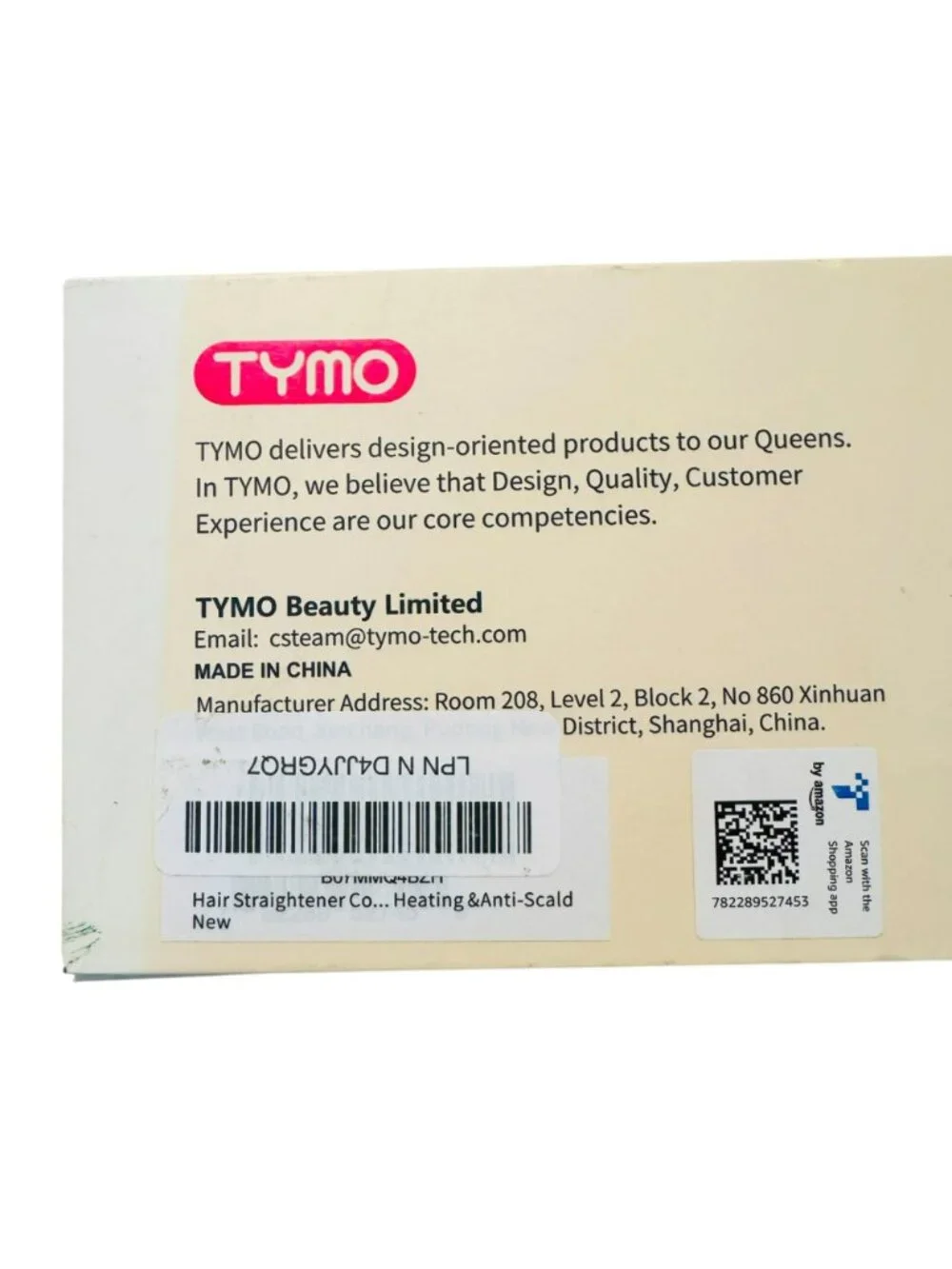 TYMO Ring Hair Straightening Comb With Heat-Resistant Glove & Clips Anti-Scald D